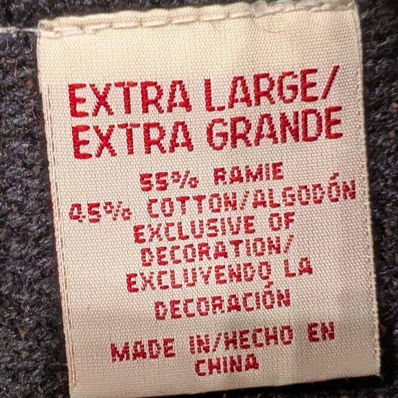 Basic Editions Holiday Cardigan Black with Holiday Embroidery Size XL - Picture 11 of 12